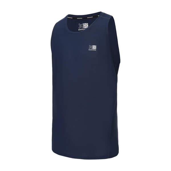 Karrimor Herr Logotyp Löparväst Topp S Marinblå Navy S