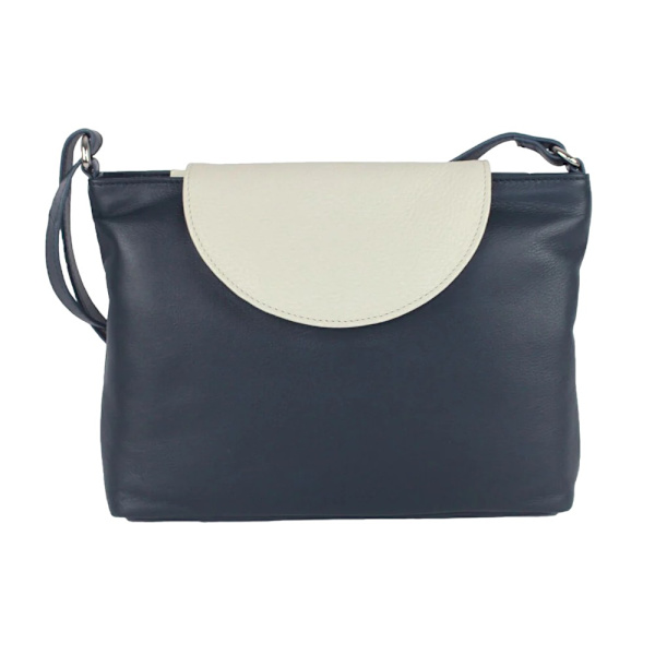 Eastern Counties Leather Lydia Handväska One Size Marinblå/Vit Navy/White One Size