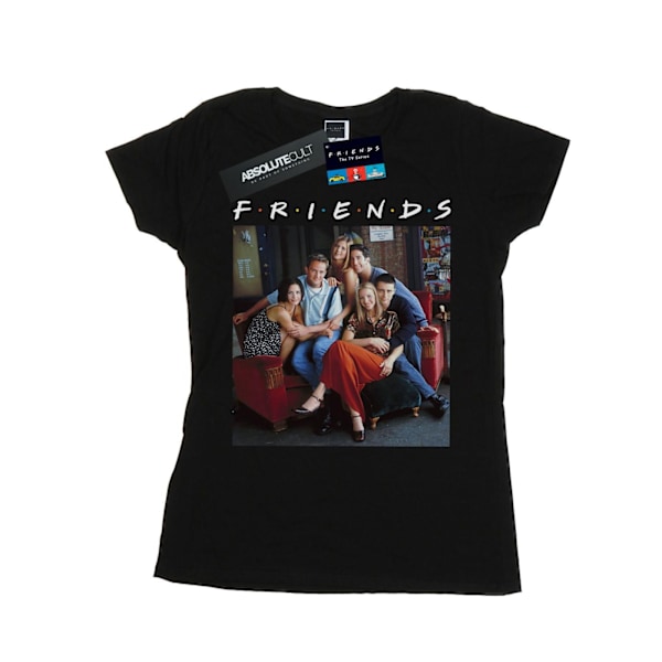 Friends Dam/Damer Gruppfoto Soffa Bomull T-shirt XXL Svart Black XXL