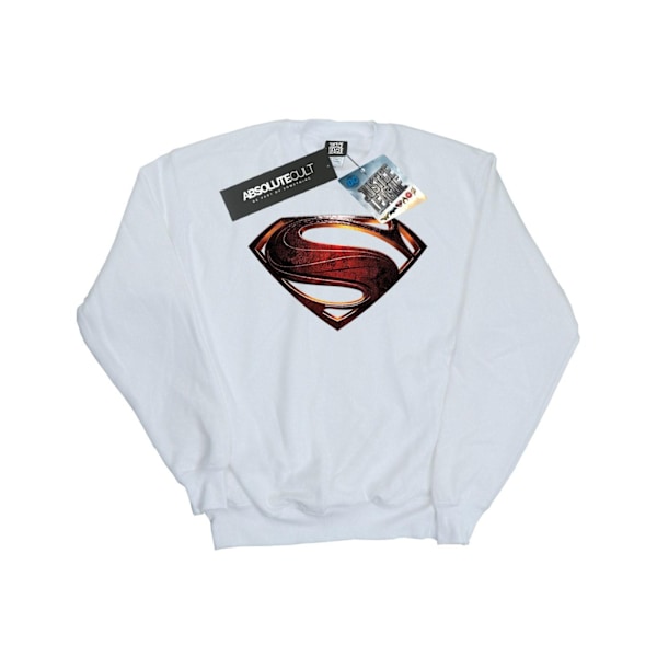 DC Comics Girls Justice League Movie Superman Emblem Sweatshirt White 7-8 Years