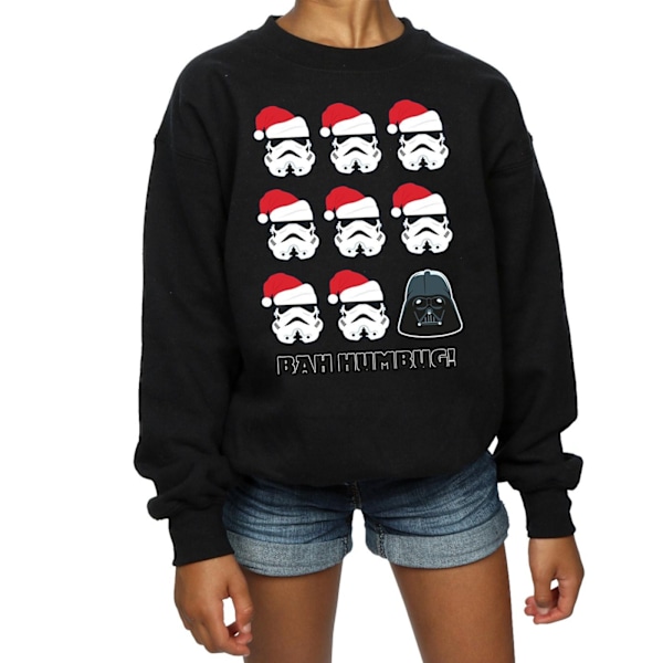 Star Wars Girls Christmas Humbug Sweatshirt 7-8 år Svart Black 7-8 Years