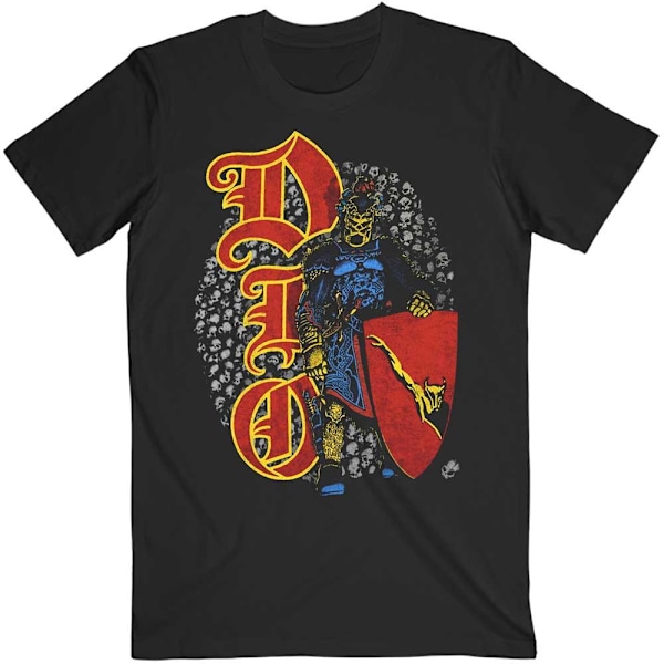 Dio Unisex Vuxen Dödskalle Krigare T-shirt L Svart Black L