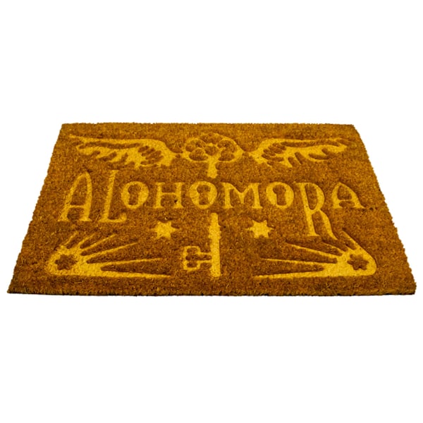 Harry Potter Alohomora Präglad Dörrmatta En Storlek Brun/Gul Brown/Yellow One Size