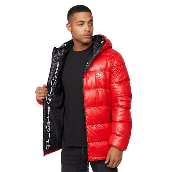 Born Rich Mens Deargo Slim Puffer Jacket M Röd Red M