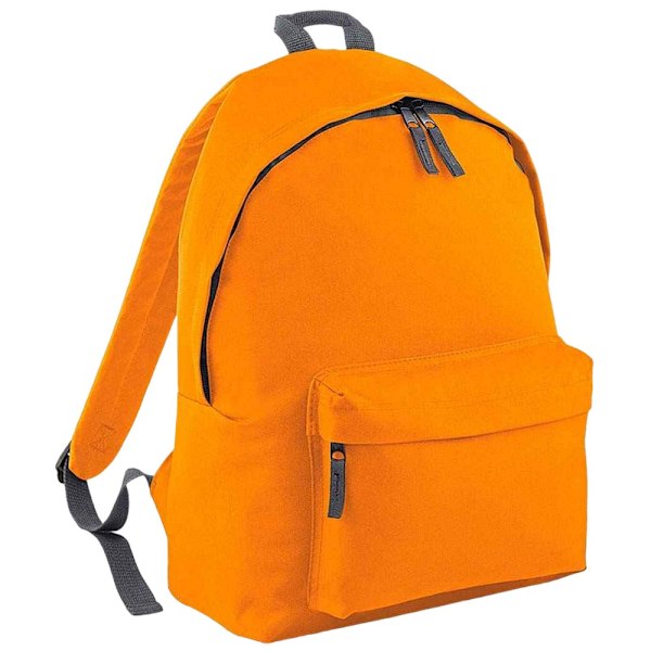 Bagbase Original Plain Backpack One Size Orange/Graphite Grey Orange/Graphite Grey One Size