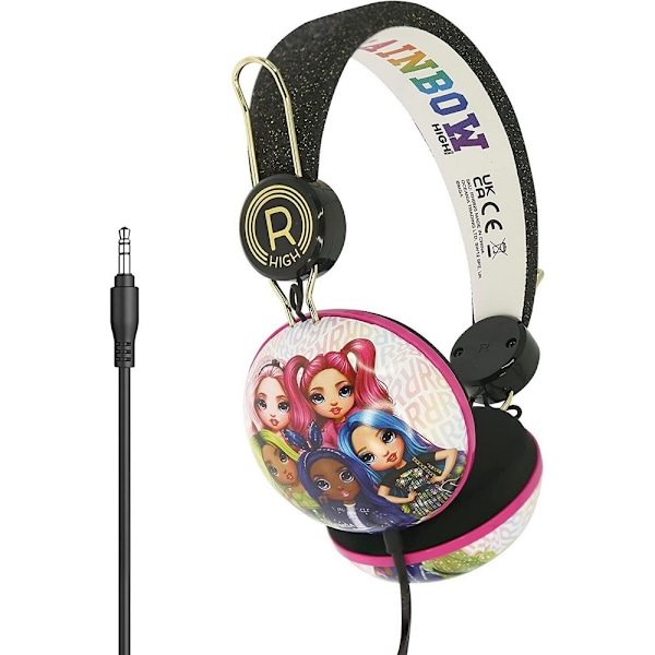 Rainbow High Barnens/Barnens On-Ear Hörlurar En Storlek Svart/Vit Black/White One Size