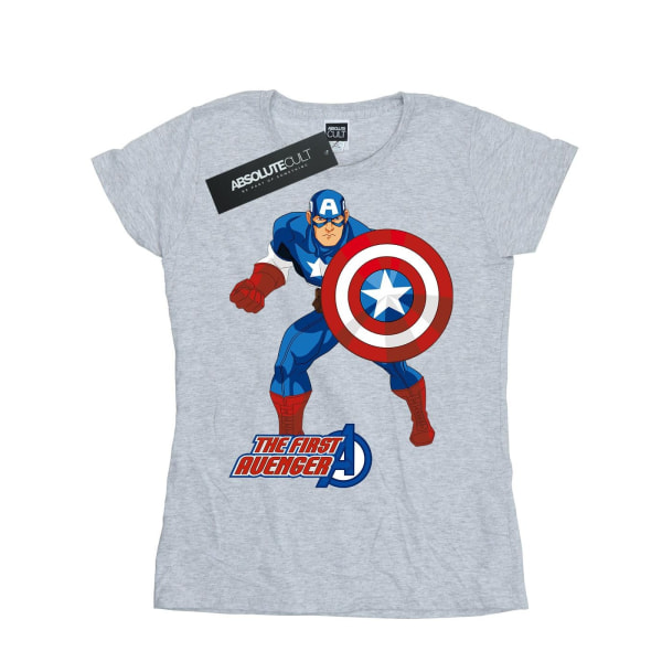 Captain America Womens/Ladies The First Avenger T-shirt XXL Bla Black XXL