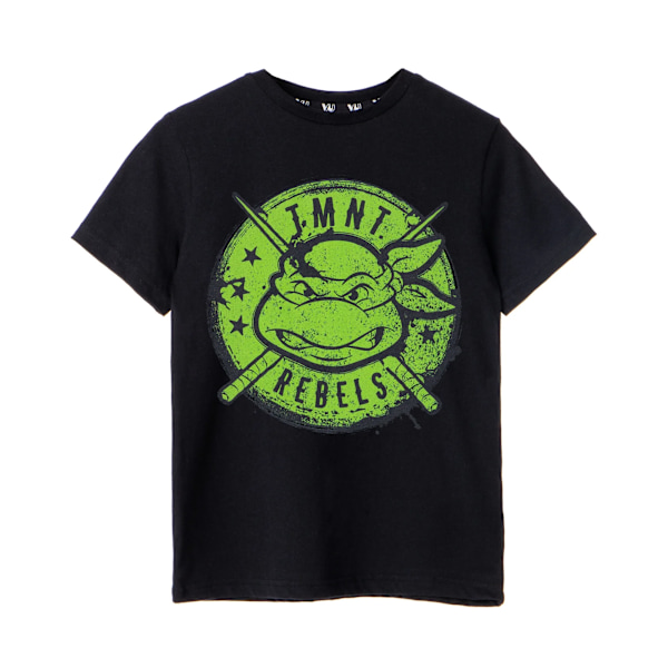 Teenage Mutant Ninja Turtles Boys Rebels T-Shirt 3-4 år Svart Black 3-4 Years