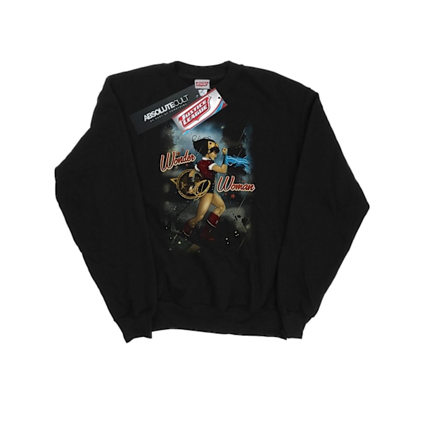 DC Comics Herr Wonder Woman Bombshell Cover Sweatshirt 3XL Svart Black 3XL