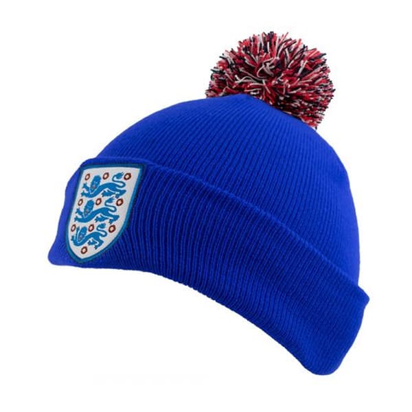 England FA Stickad Mössa med Toffs One Size Royalblå Royal Blue One Size