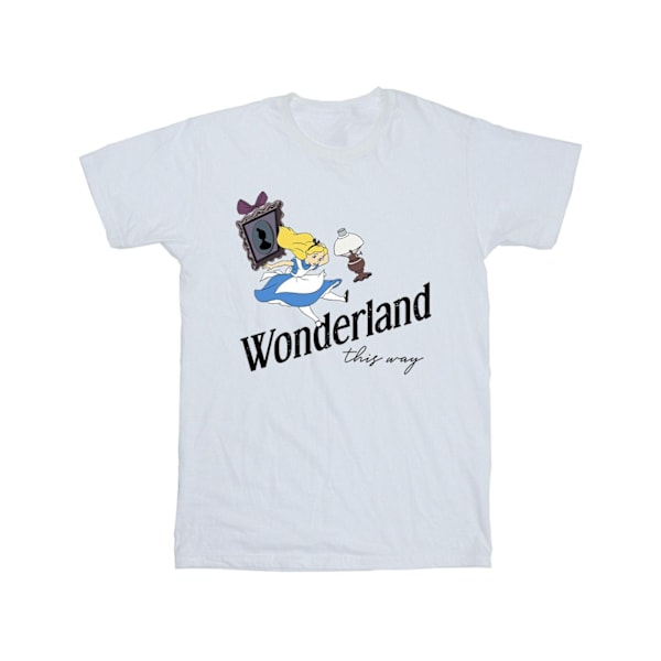 Disney Girls Alice In Wonderland This Way Bomull T-shirt 5-6 år White 5-6 Years