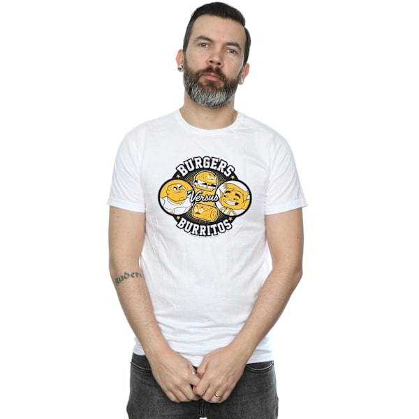 DC Comics herr Teen Titans Go Burgers Vs Burritos T-shirt 5XL W White 5XL