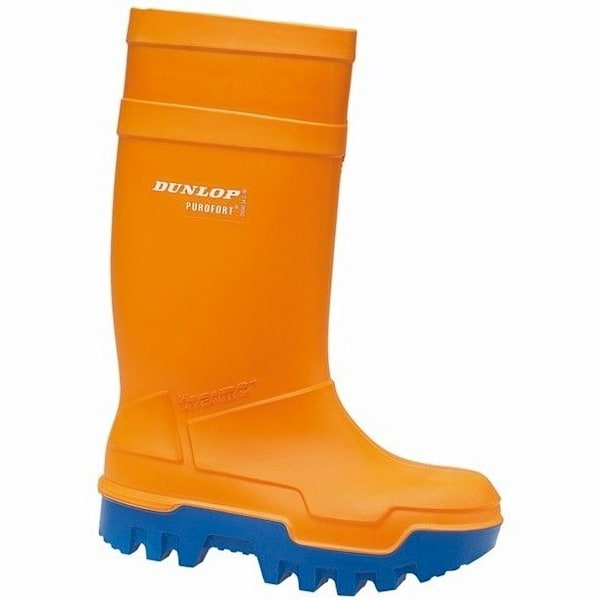 Dunlop C662343 Purofort Thermo + Full Safety Wellington / Herr Orange 7 UK