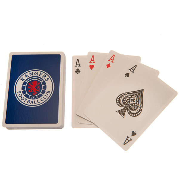 Rangers FC Spelkortsdäck One Size Kungsblå/Vit/Röd Royal Blue/White/Red One Size