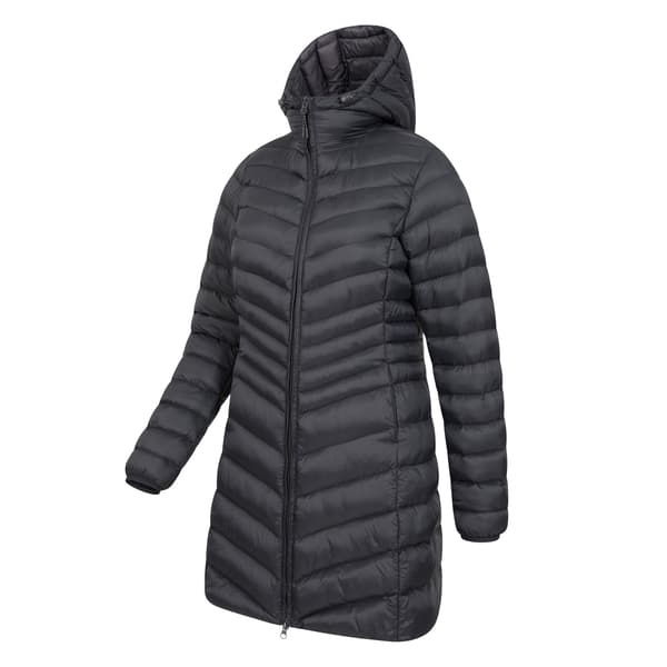 Mountain Warehouse Dam/Dam Florence Lång Vadderad Jacka 6 Black 6 UK