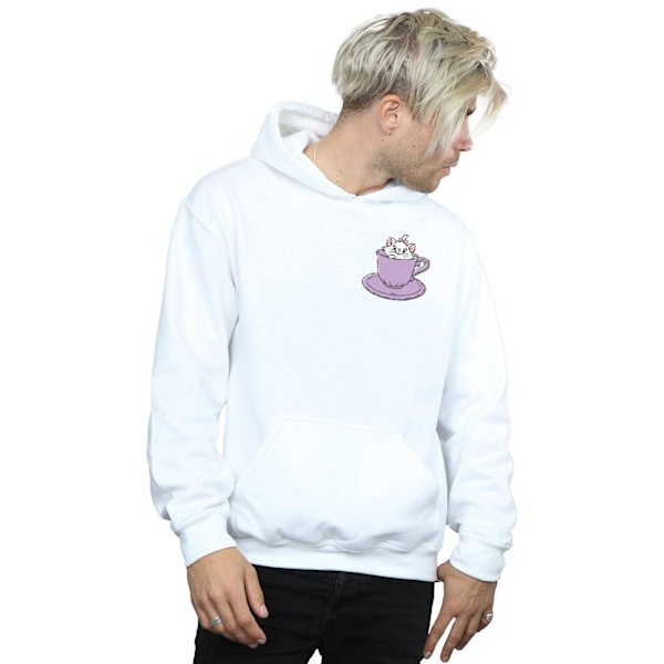 Disney Aristocats Marie i kopp brösttryck huvtröja 4XL vit White 4XL