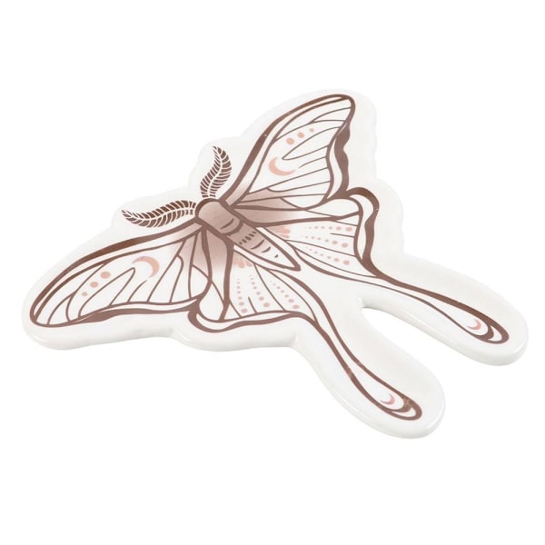 Something Different Luna Moth Prydnadsfat En Storlek Vit/Brun White/Brown One Size
