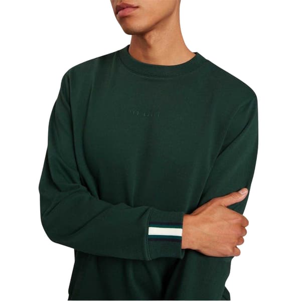 Ted Baker Sweatshirt med rund hals för män S Grön Green S