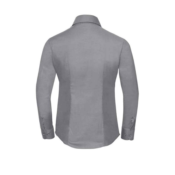 Russell Dam/Kvinnor Oxford Easy-Care Långärmad Skjorta 6XL S Silver 6XL