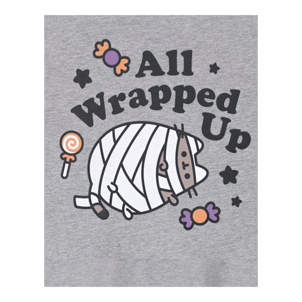 Pusheen Dam/Damer All Wrapped Up Halloween T-Shirt 3XL Grå Grey 3XL