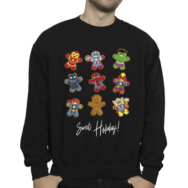 Marvel Gingerbread Avengers Sweatshirt 3XL Svart Black 3XL