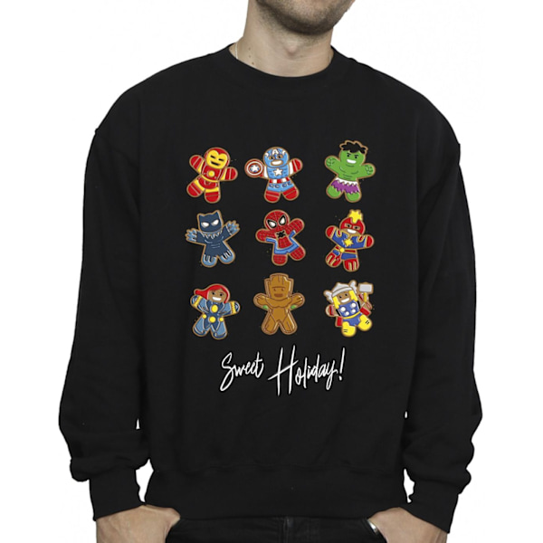 Marvel Gingerbread Avengers Sweatshirt XXL Svart Black XXL