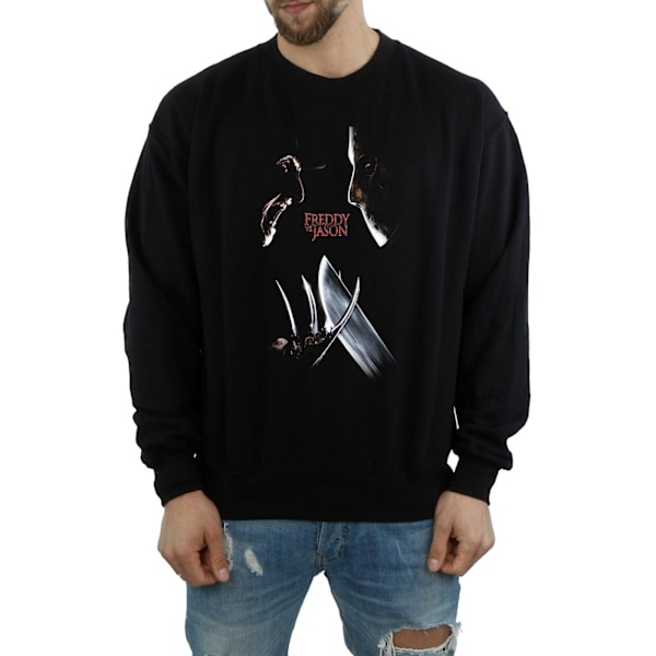 A Nightmare On Elm Street Herr Freddy Vs Jason Sweatshirt M Bla Black M