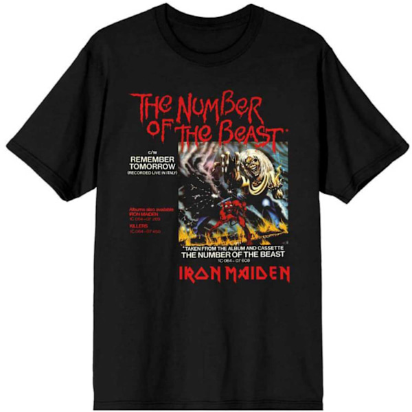 Iron Maiden Unisex Vuxen Number Of The Beast Bomull T-shirt M B Black M