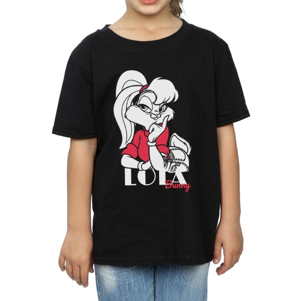 Looney Tunes Girls Lola Bunny Cotton T-shirt 9-11 år Svart Black 9-11 Years