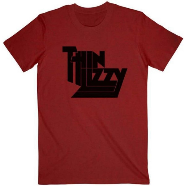 Thin Lizzy Unisex Vuxen Logo Bomull T-shirt XL Röd Red XL