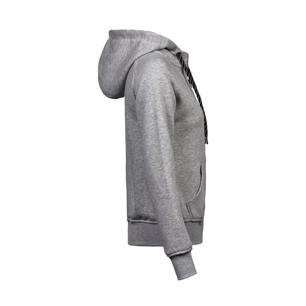 Tee Jays Dam/Damer Full Zip Hooded Sweatshirt L Heather Gre Heather Grey L