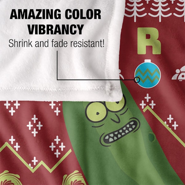 Rick And Morty Merry Rickmas Pickle Rick Julfilt En Multicoloured One Size