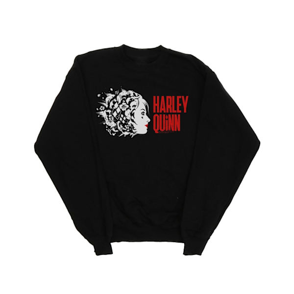DC Comics Herr The Suicide Squad Harley Quinn Stencil Logo Sweatshirt Black S