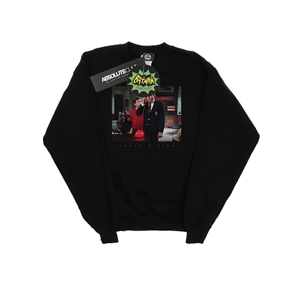 DC Comics Dam/Kvinnor Batman TV-serie Bruce & Dick Foto Sweatshirt Black XL