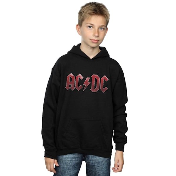 AC/DC Pojkar Röd Ice Logo Hoodie 7-8 År Svart Black 7-8 Years
