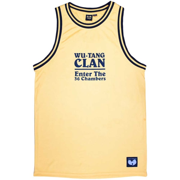 Wu-Tang Clan Unisex Vuxen Gå in i 36 Chambers Back Print Tank Yellow XS