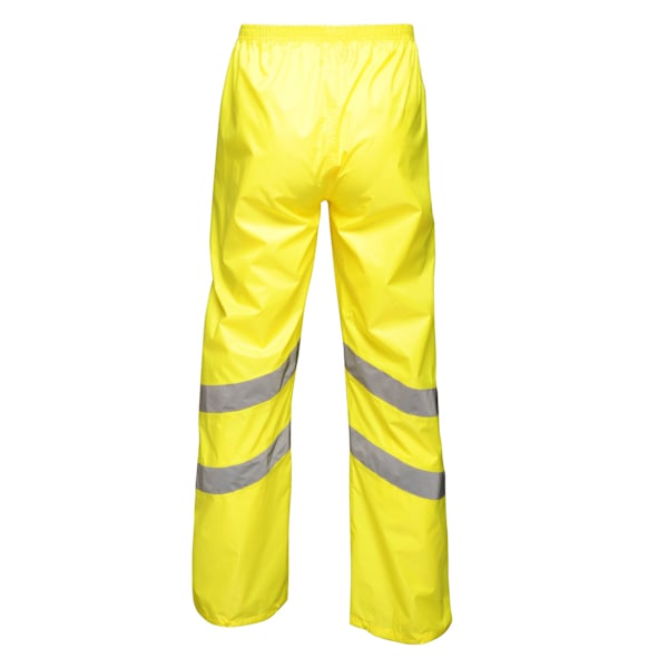 Regatta Unisex Hi Vis Pro Reflexiv Packaway Arbetsbyxa Yellow XXXL