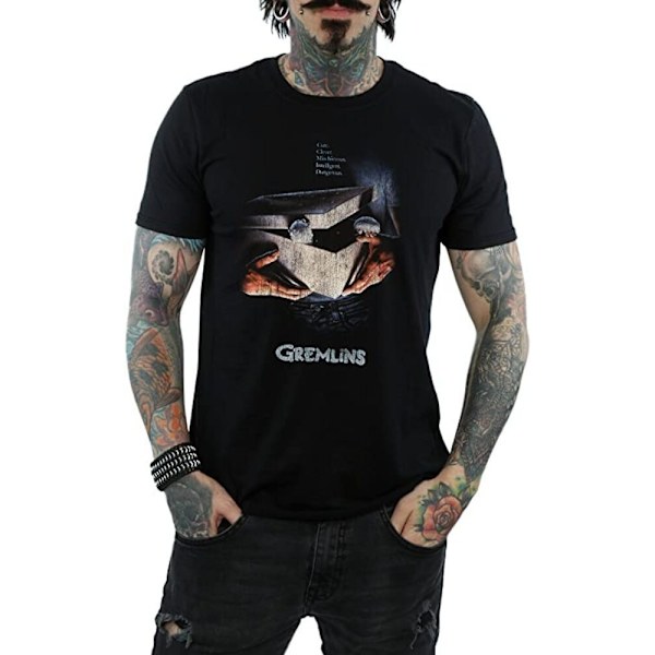 Gremlins Unisex Vuxen T-shirt L Svart Black L