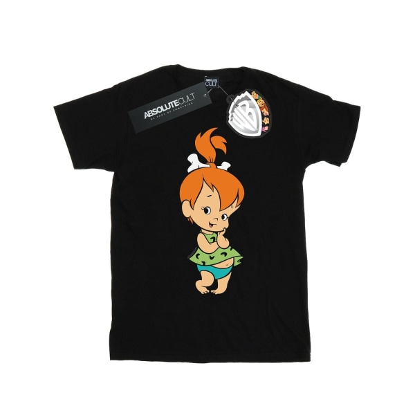 The Flintstones Dam/Damer Pebbles Flintstone Bomull Boyfriend T-shirt Black 5XL
