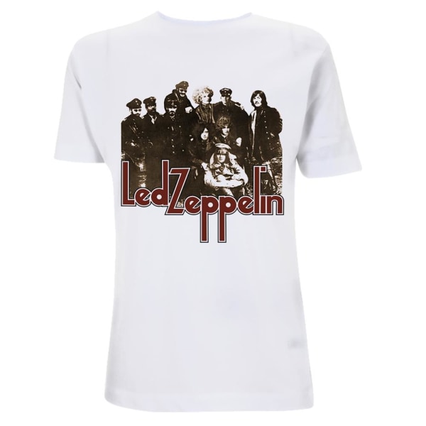 Led Zeppelin Unisex Vuxen LZ II fotografi T-shirt L Vit White L