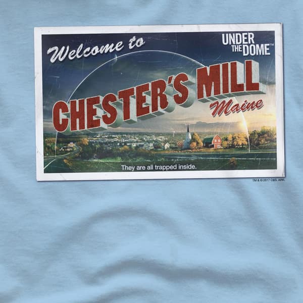 Under the Dome Herrvykort T-shirt M Ljusblå Light Blue M