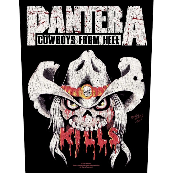 Pantera Cowboys From Hell Patch One Size Svart/Vit Black/White One Size