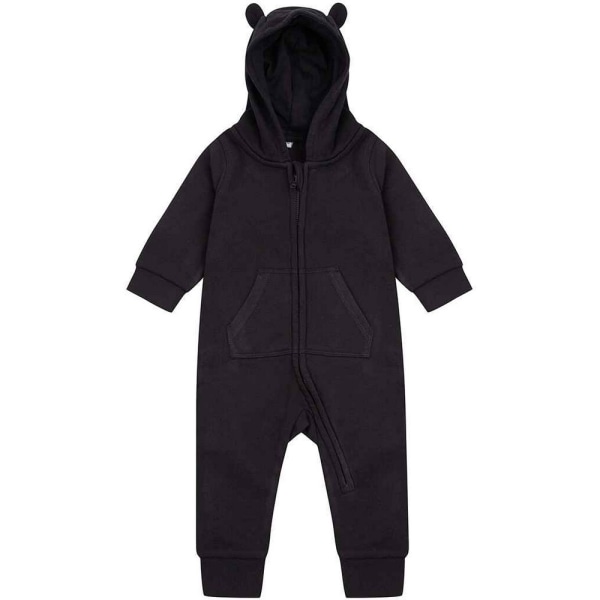 Larkwood Toddler Fleece Allt-i-ett nattkläder 24-36 månader Svart Black 24-36 Months