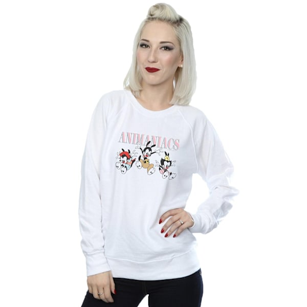 Animaniacs Dam/Damer Grupp Hopp Sweatshirt XL Vit White XL