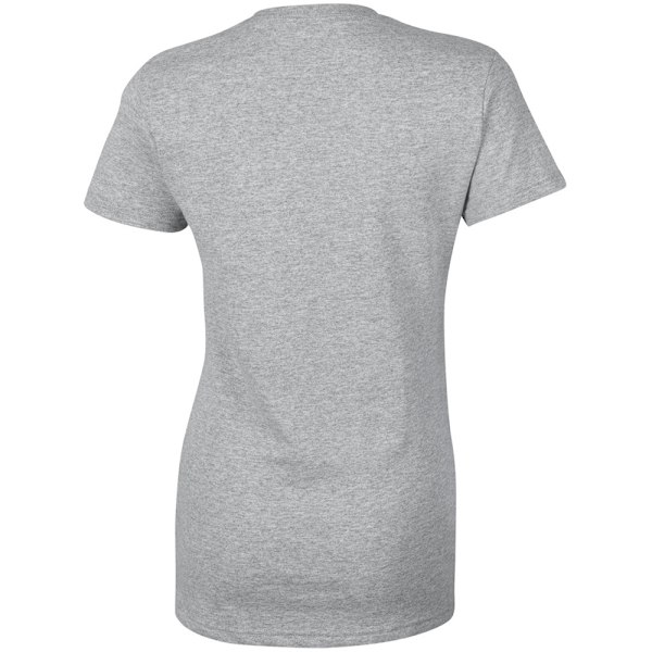 Gildan Dam/Kvinnors T-shirt med kort ärm i tung bomull, Missy Fit Sport Grey L