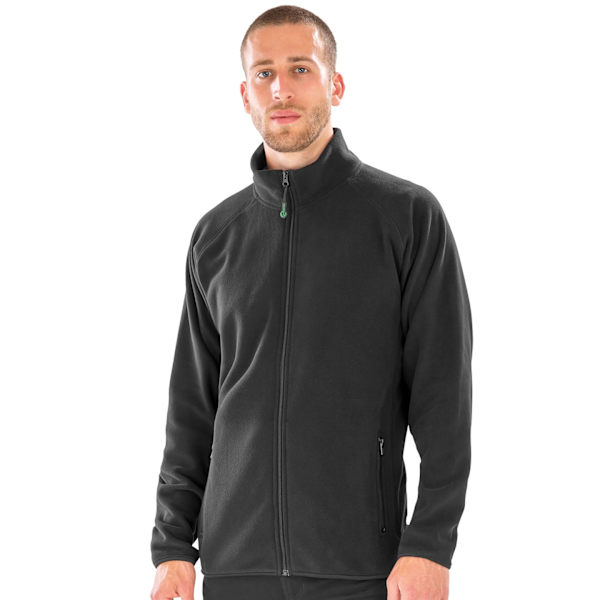 Result Äkta Återvunnen Herr Polarthermic Fleecejacka 4XL Svart Black 4XL