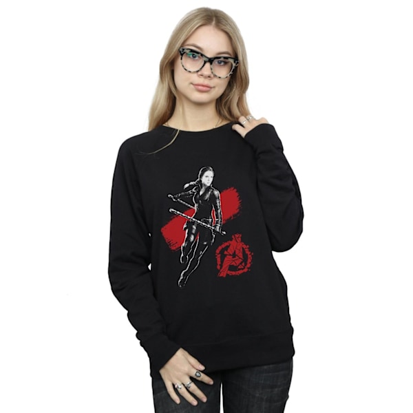 Marvel Womens/Ladies Avengers Endgame Mono Black Widow Sweatshirt Black M