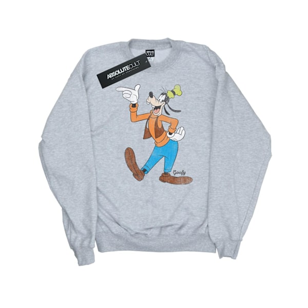 Disney Womens/Ladies Classic Goofy Sweatshirt S Heather Grey Heather Grey S