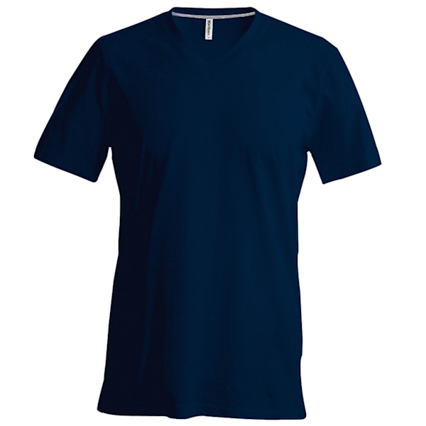 Kariban Herr Kortärmad V-ringad Slim Fit T-shirt L Marinblå Navy L
