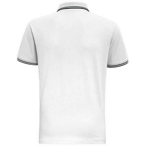 Asquith & Fox Herr Classic Fit Tipped Polo Shirt M Vit/ Svart White/ Black M